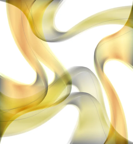 白い背景上の抽象的な曲線図形 — ストック写真