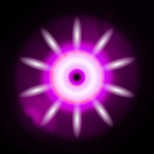 Donkere paarse straal van licht explosie effect — Stockfoto
