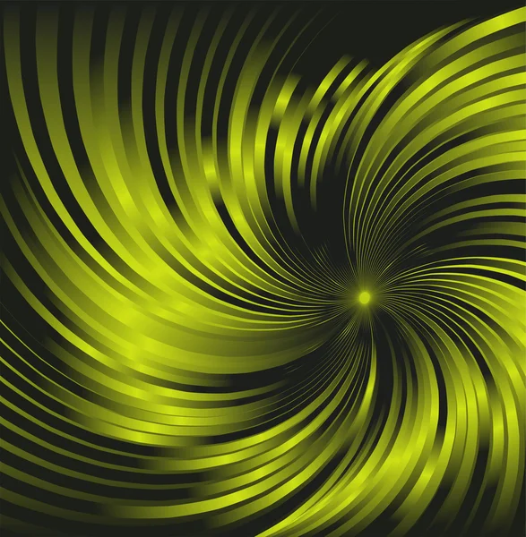 Fond abstrait vert foncé tourbillonné composé de tubes courbes verts brillants — Photo