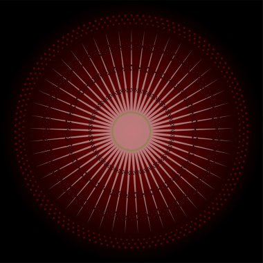 Soyut daireler vektör koyu kahverengi zemin Mozaik