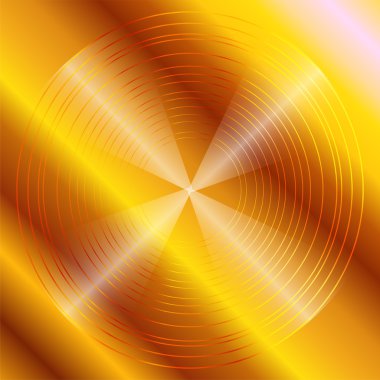 Soyut dairesel koyu altın arka plan tasarım