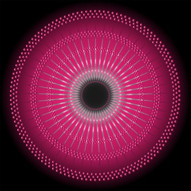 Dairesel koyu pembe arka plan