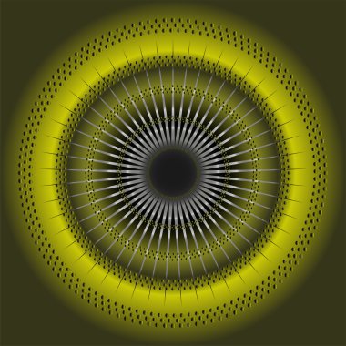 Dairesel yeşil arka plan