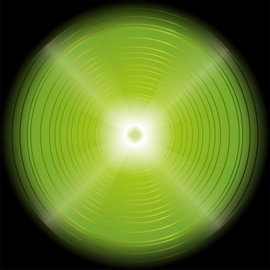 Soyut dairesel yeşil ışık arka plan