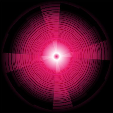 Tasarlamak teknoloji vektör pembe arka plan daire