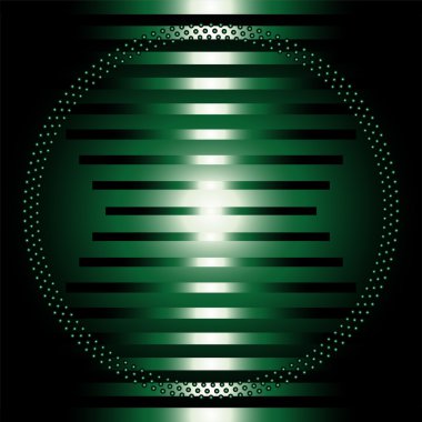 Vektör koyu yeşil ışık soyut kılavuz daire arka plan