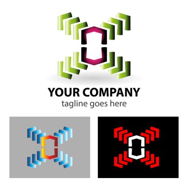 Logo soyut molekül logosunu görmeniz gerekir. Mühendislik kavramı. Bilgisayar ve bilim Medya simgeler
