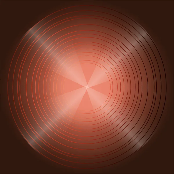 Abstract circular black brown background — Stock Vector