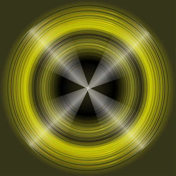 Abstracte circulaire donkere groene achtergrondontwerp vector — Stockvector