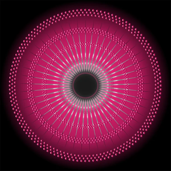 Abstract circular dark pink Background — Stock Vector