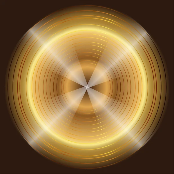 Soyut dairesel altın siyah arka plan