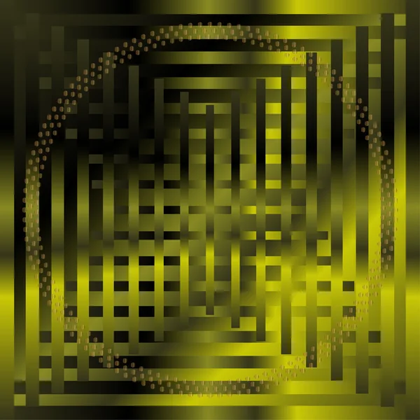 Grille abstraite cercle vert fond vecteur — Image vectorielle