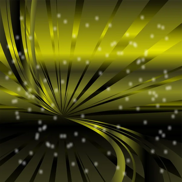 Abstract star stippen groene stralen achtergrond — Stockvector