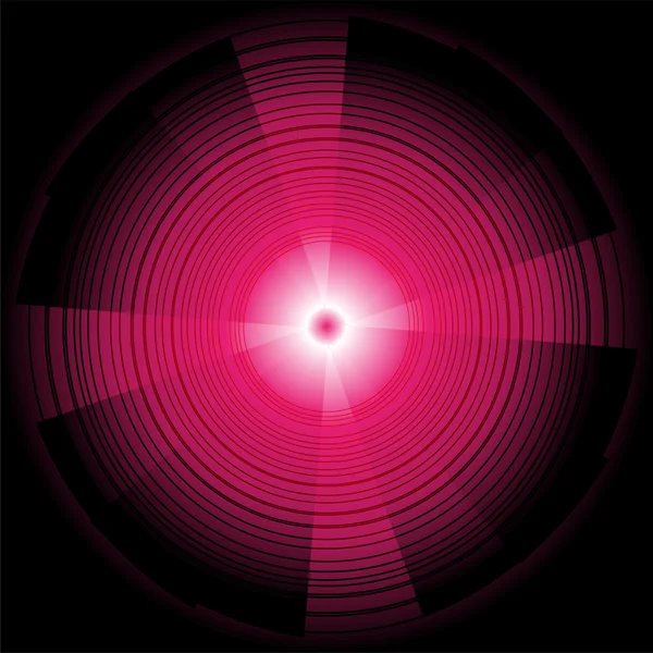 Abstracte technologie cirkels vector roze achtergrond — Stockvector