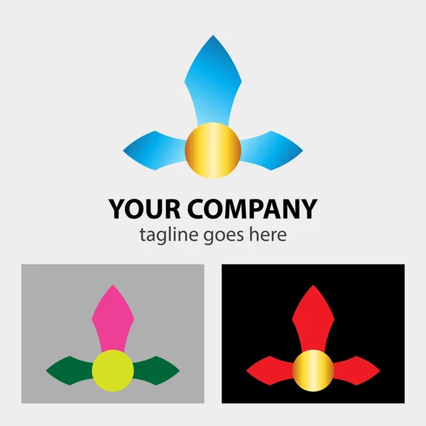 Pfeile Logo für Unternehmen Geschäftszeichen — Stockvektor