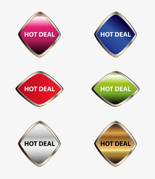 Icona Hot Deal — Vettoriale Stock