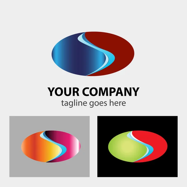 Illustrazione di icone astratte basate sulla lettera S logo — Vettoriale Stock