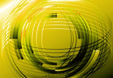 business yellow circle line