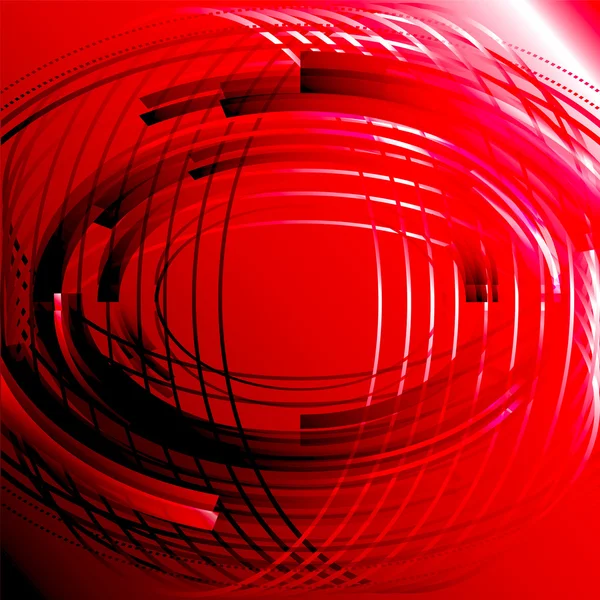Tecnologia aziendale linea cerchio rosso — Foto Stock