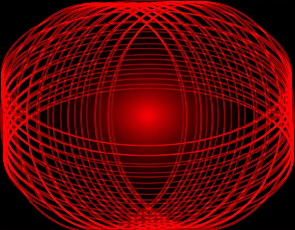 Línea de círculo abstracto fondo rojo —  Fotos de Stock