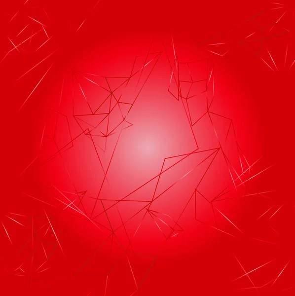 Background with Red Polygonal Abstract Shapes — Stock Photo, Image