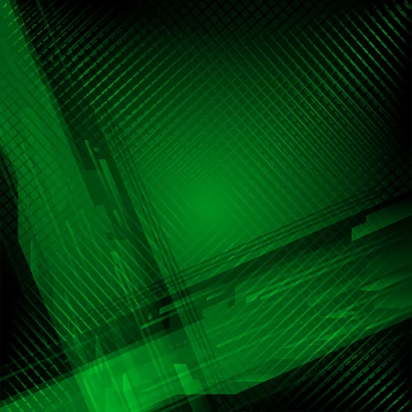 Fundo abstrato verde com padrão de grade delicada e linhas para alta tecnologia ou publicidade financeira — Fotografia de Stock