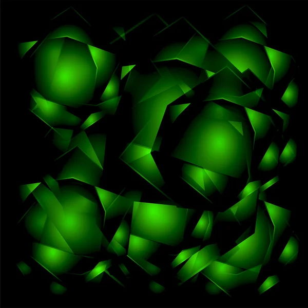 Plantillas de diseño verde negro. Geométrico Triangular Abstracto Fondo moderno — Foto de Stock