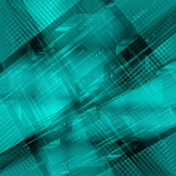 Raster abstracte technologie blauwe achtergrond — Stockfoto