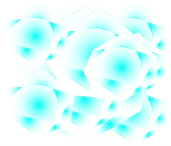 Light Blue polygonal white background with triangles and glow — Stock Photo, Image