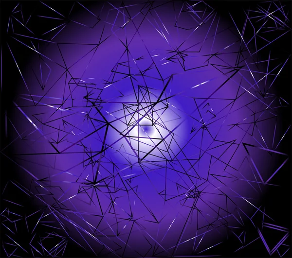 Triangles abstraits modernes fond violet foncé — Photo