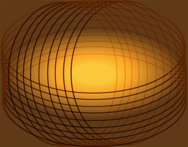 Altın çemberli soyut arkaplan