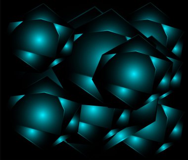 Geometrik arka plan koyu mavi nokta ışık