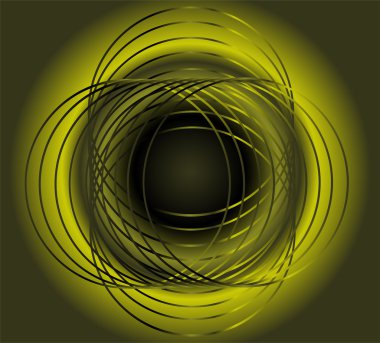 Yeşil kesintisiz daire arka plan