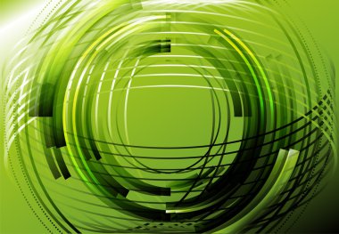 Yeşil poligonal arka plan