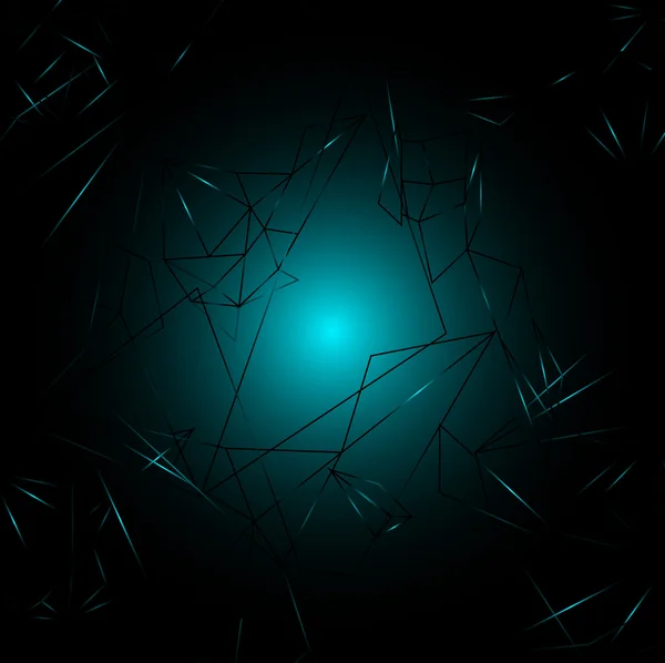 Geometrical dark blue background — Stock Vector