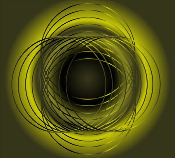 Vert fond cercle sans couture — Image vectorielle