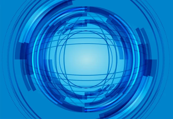 Высокотехнологичный синий векторный фон — стоковый вектор