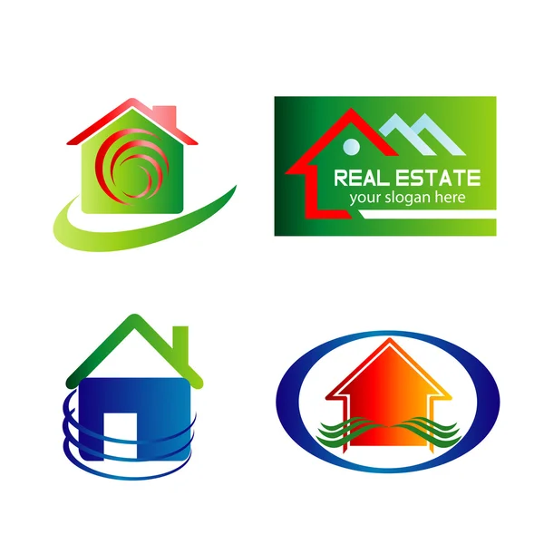 Real estate design elements for logo designing — Stock Vector