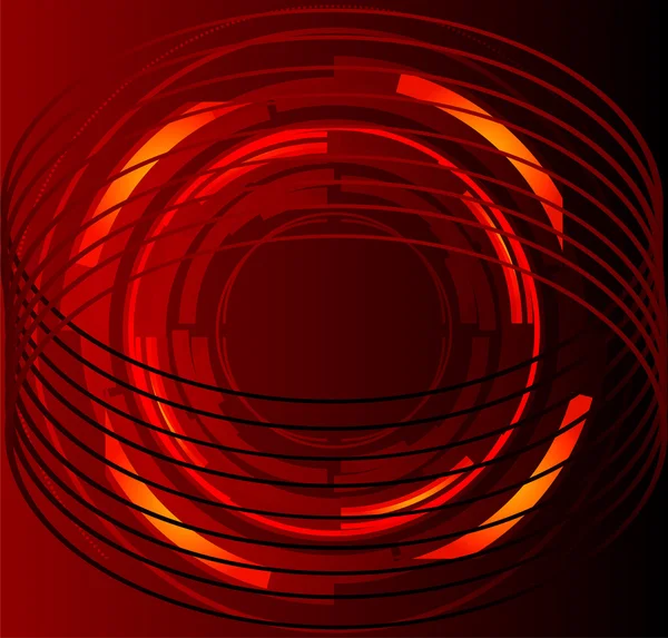 Vecteur de fond cercle abstrait rouge — Image vectorielle