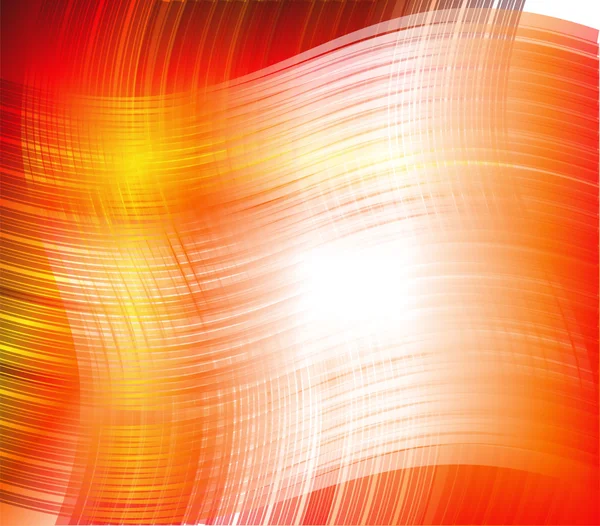 Fondo elegante naranja abstracto con ondas y líneas — Archivo Imágenes Vectoriales