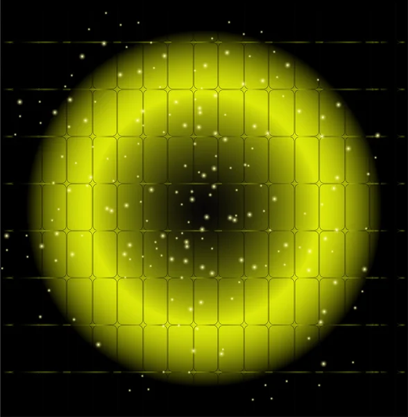 Dot lichtscherm cirkel achtergrond — Stockvector