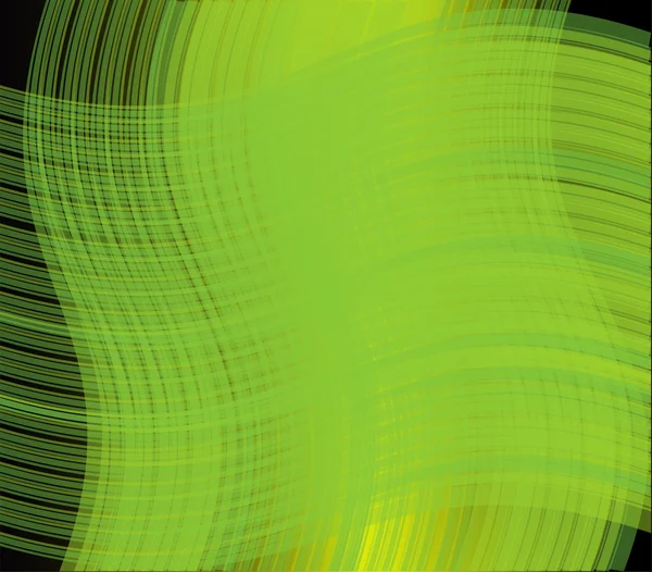 Ligne verte fond d'onde — Image vectorielle