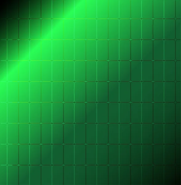 Vert avec lumière, fond de motif abstrait avec carrés — Image vectorielle