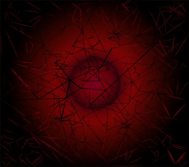 Çizgiler ve şekiller içinde koyu kırmızı backgrdound soyut