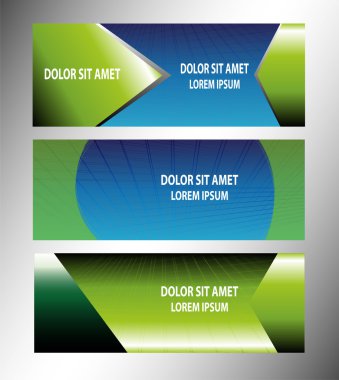 soyut moda vektörel banner veya başlığını ayarla