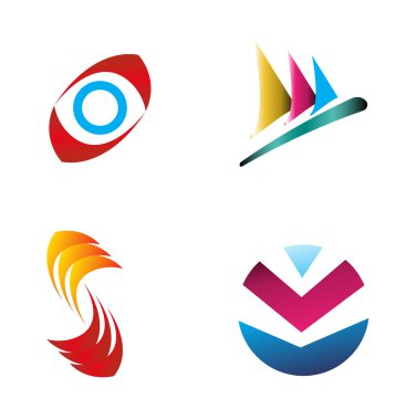 İş logo grafik tasarım düzenlenebilir için Your Tasarım kümesi