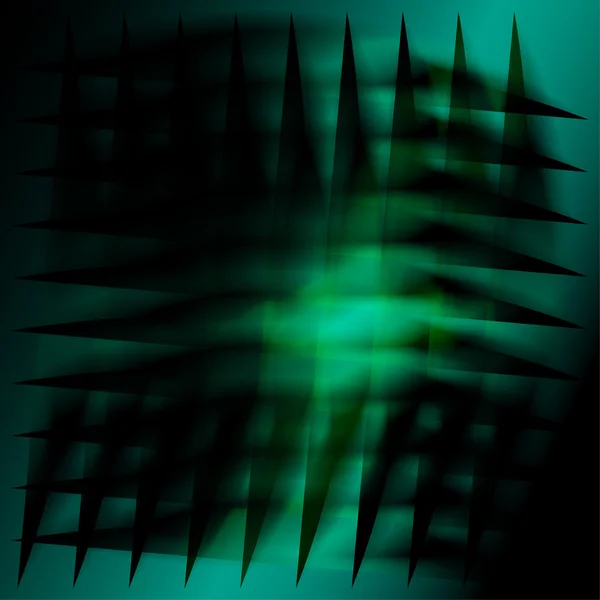 어두운 녹색 그리드 배경 디자인 — 스톡 벡터