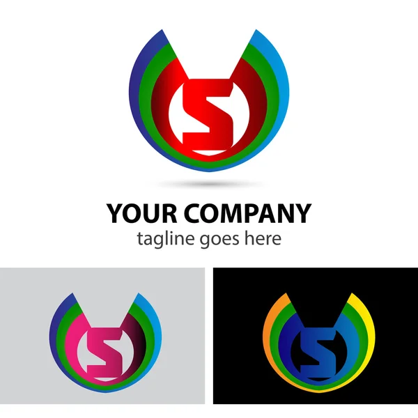 Логотип S шаблон векторного дизайна компании — стоковый вектор