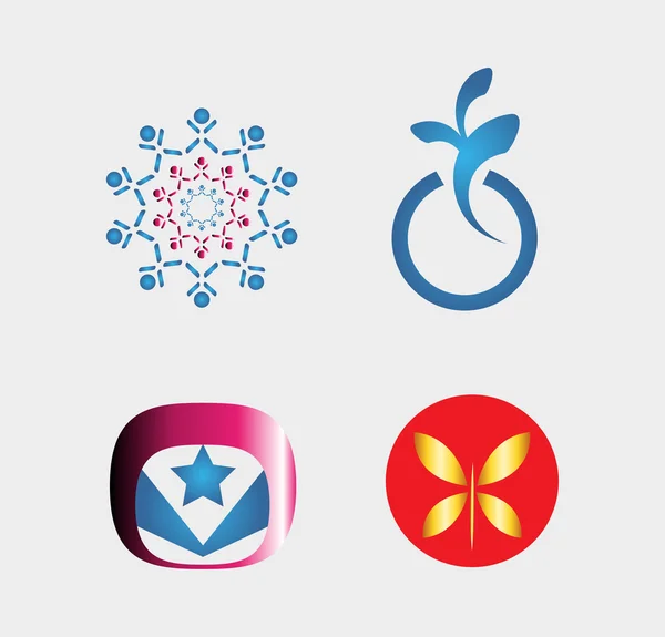 あなたのプロジェクトのためのロゴのデザイン要素のセット — ストックベクタ