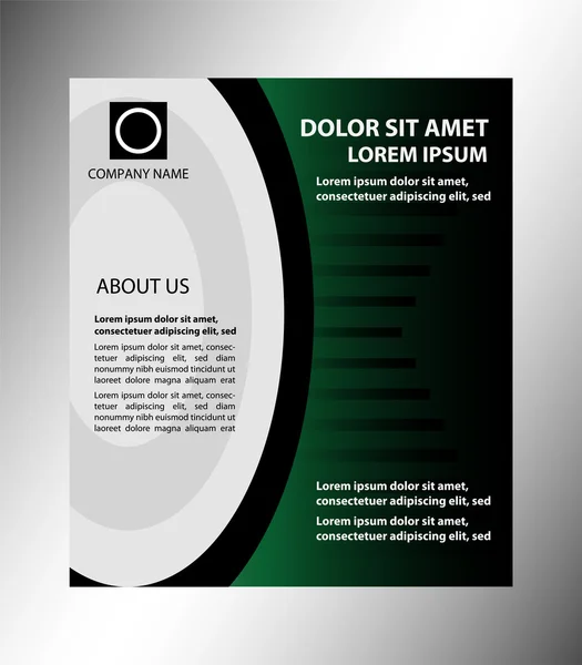 Stijlvolle presentatie van business poster, magazine cover, design layout template — Stockvector